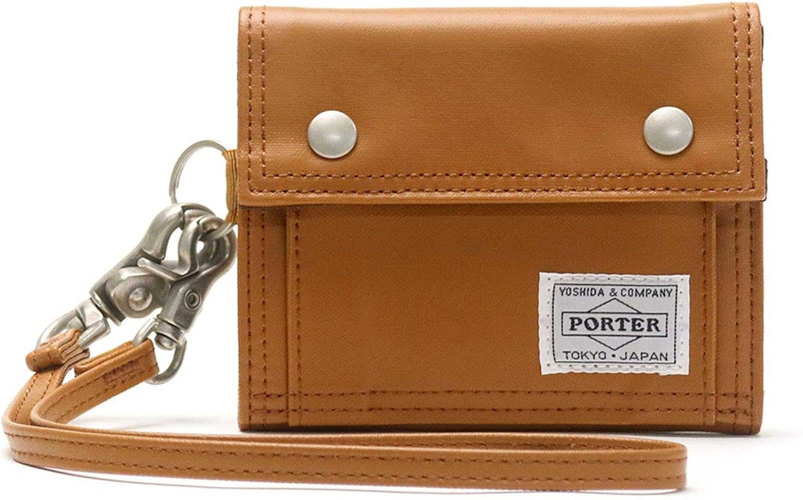 Amazon | ポーター・フリースタイル・横型ウォレット (キャメル